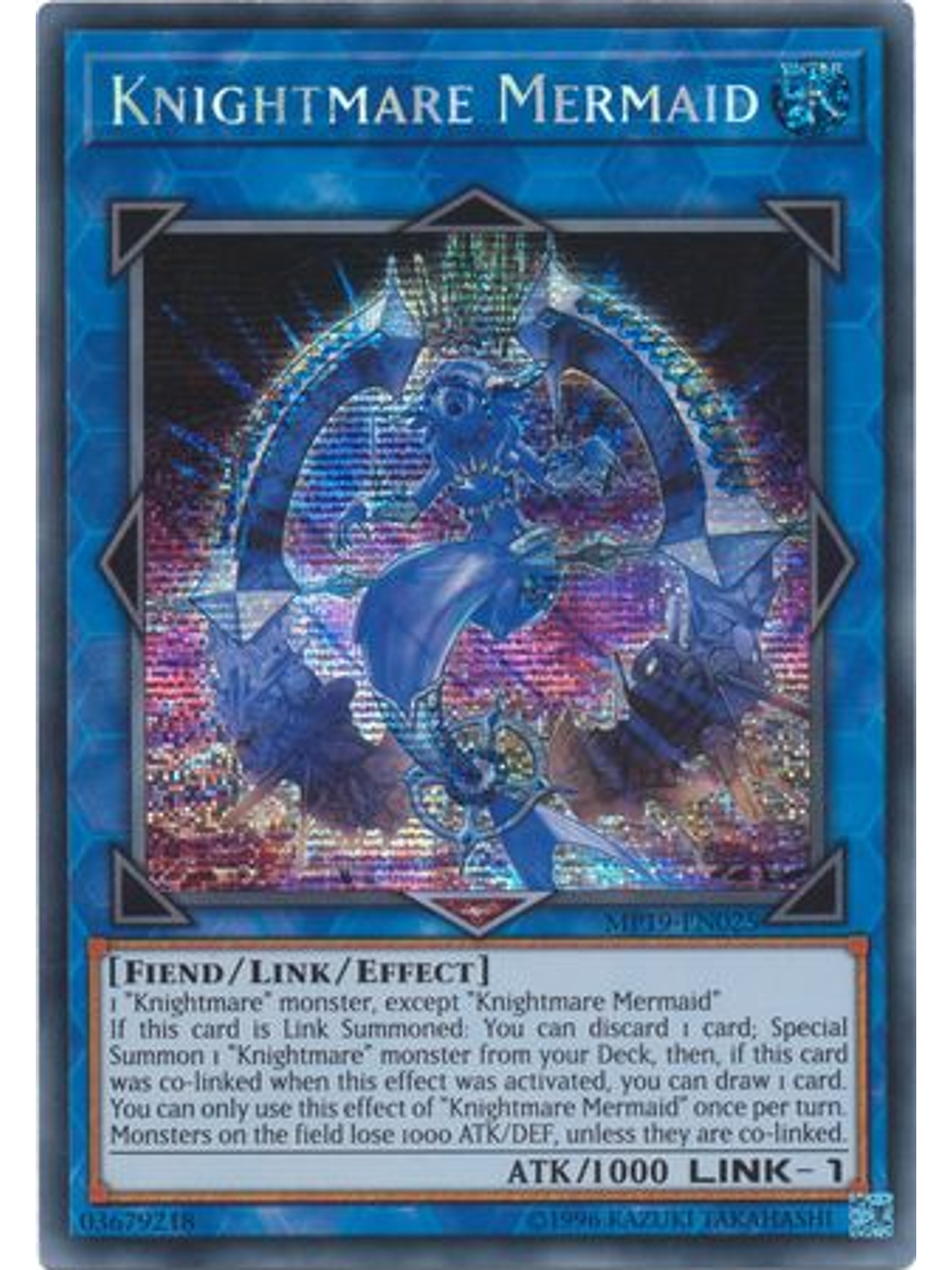 Knightmare Mermaid - MP19-EN025 - Prismatic Secret Rare Unlimited 1