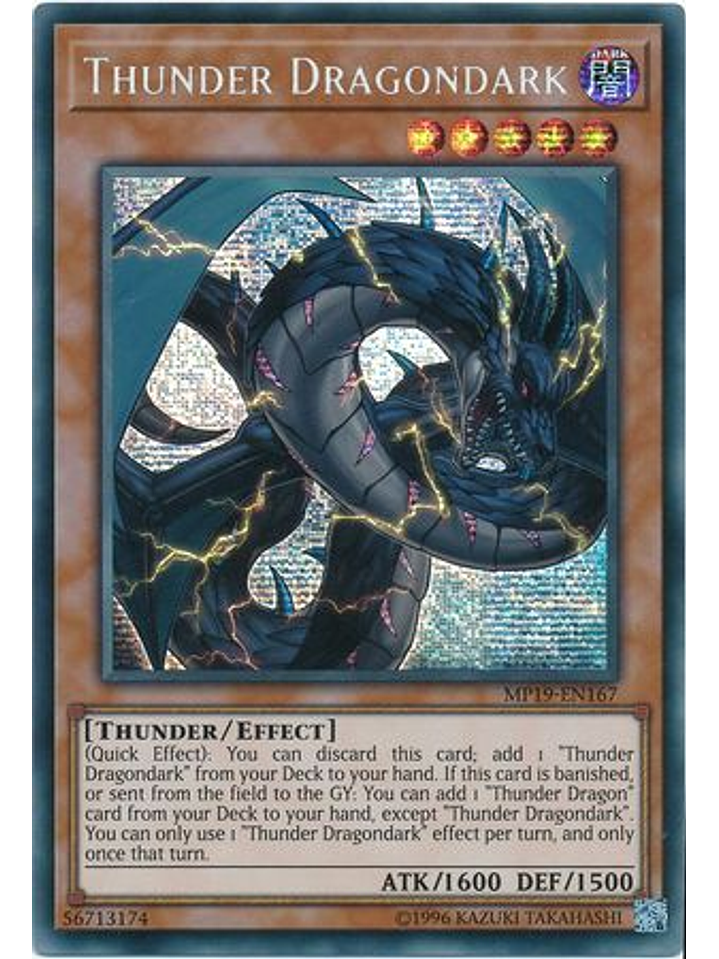Thunder Dragondark - MP19-EN167 - Prismatic Secret Rare Unlimited 1