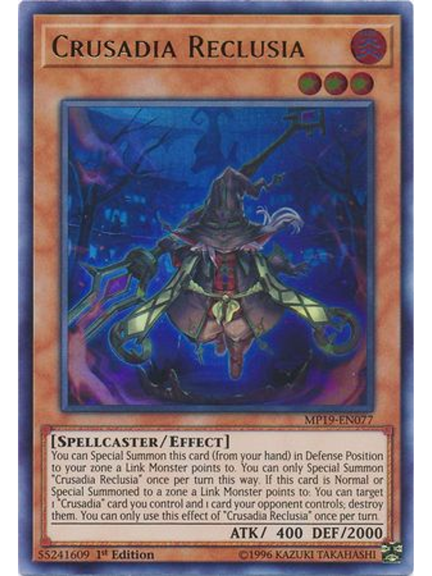 Crusadia Reclusia - MP19-EN077 - Ultra Rare Unlimited 1