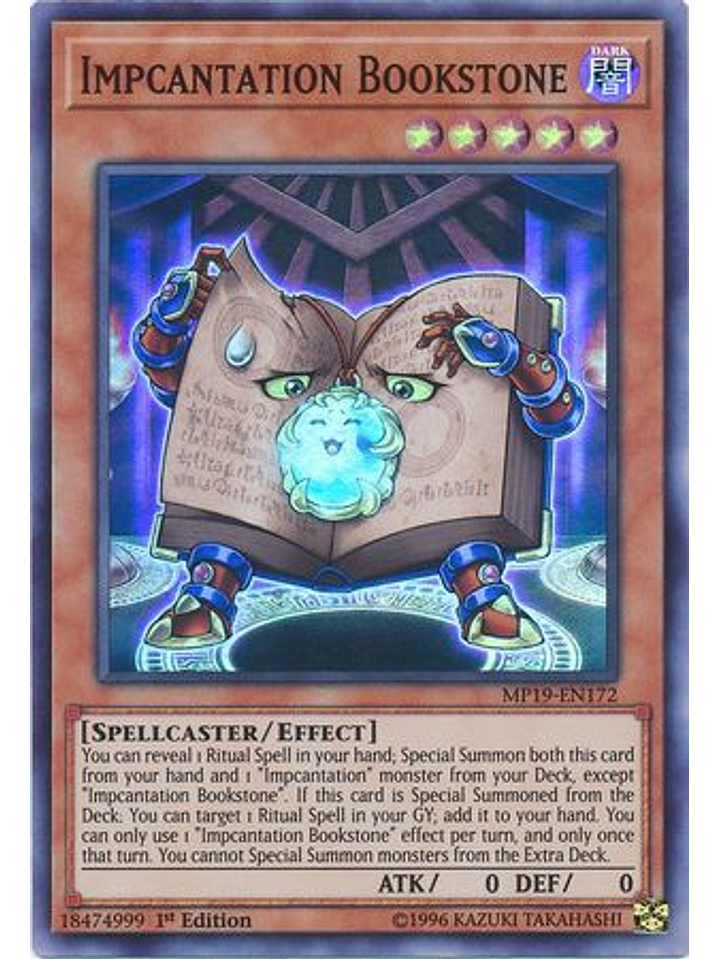 Impcantation Bookstone - MP19-EN172 - Super Rare Unlimited 1