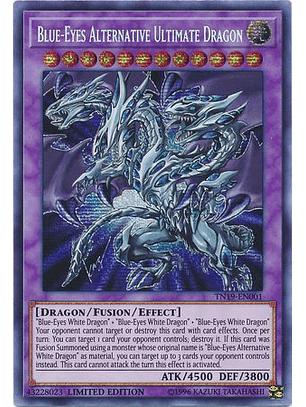 Blue-Eyes Alternative Ultimate Dragon - TN19-EN001 - Prismatic Secret Rare Limited Ed