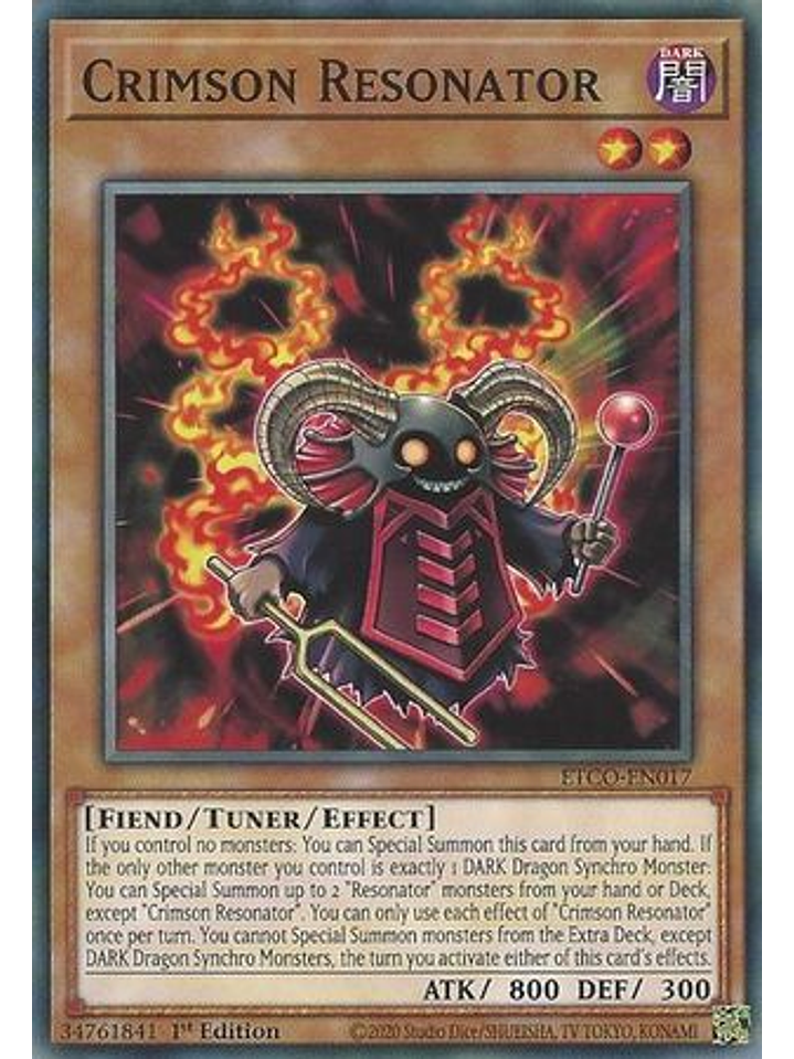 Crimson Resonator - ETCO-EN017 - Common 1st Edition 1