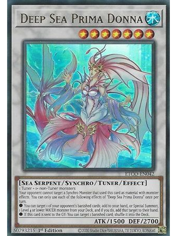 Deep Sea Prima Donna - ETCO-EN042 - Ultra Rare 1st Edition 1