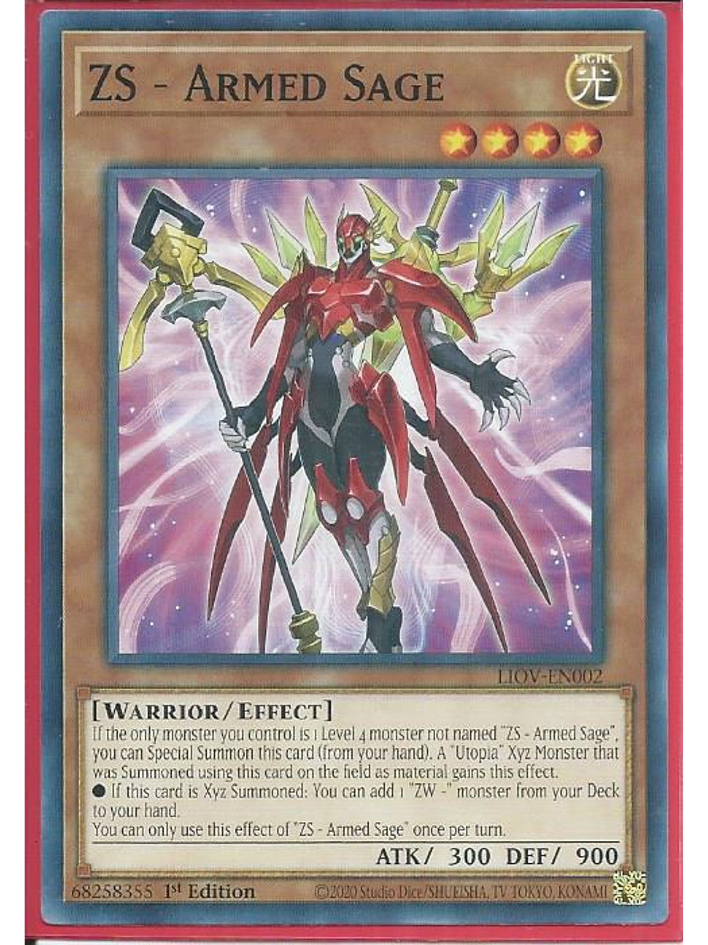 ZS - Armed Sage - LIOV-EN002 - Common 1st Edition 1