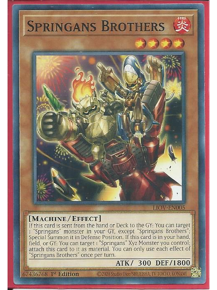 Springans Brothers - LIOV-EN005 - Common 1st Edition 1