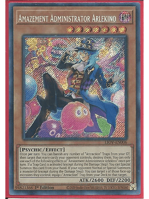 Amazement Administrator Arlekino - LIOV-EN006 - Secret Rare 1st Edition