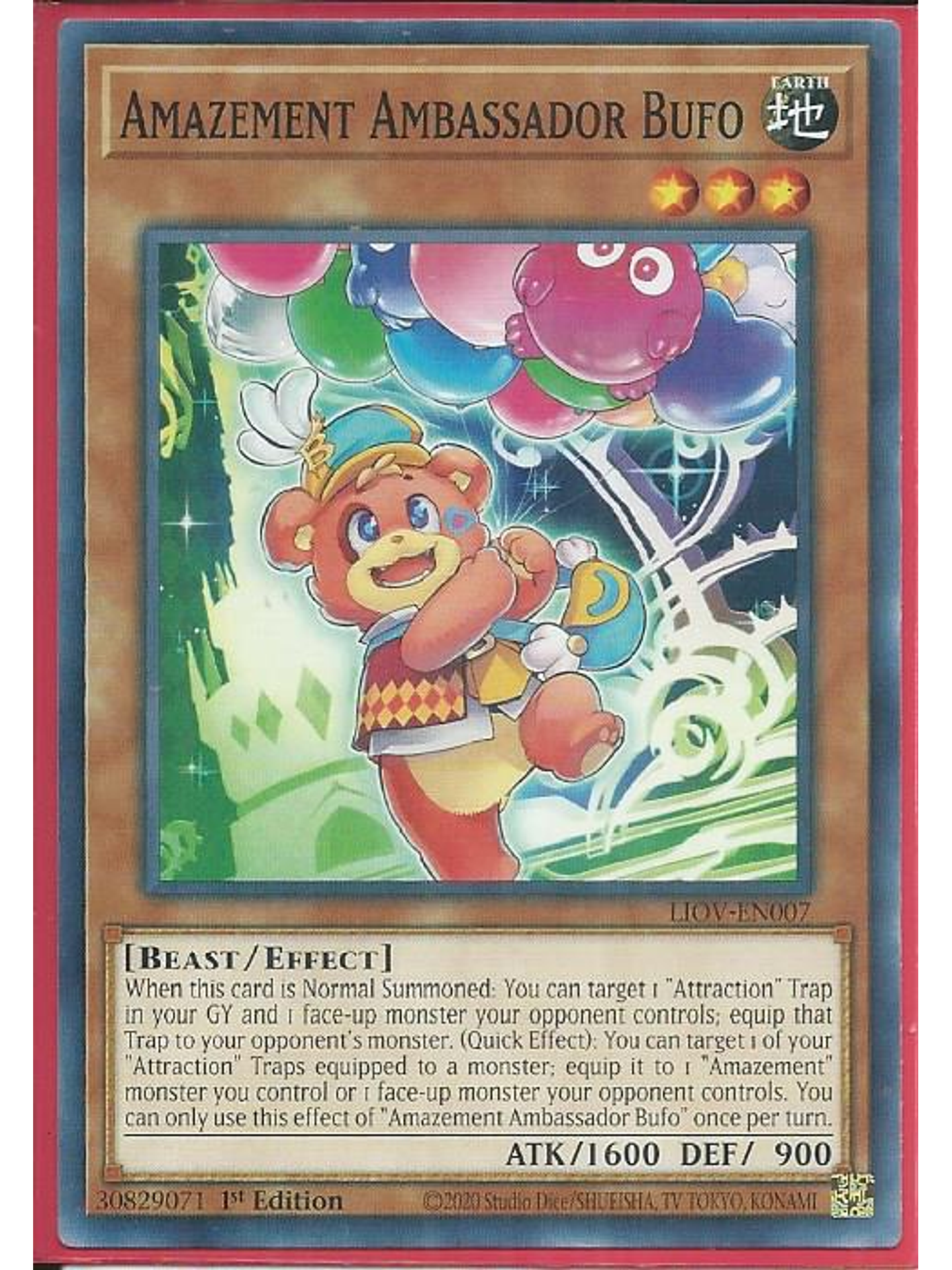 Amazement Ambassador Bufo - LIOV-EN007 - Common 1st Edition 1