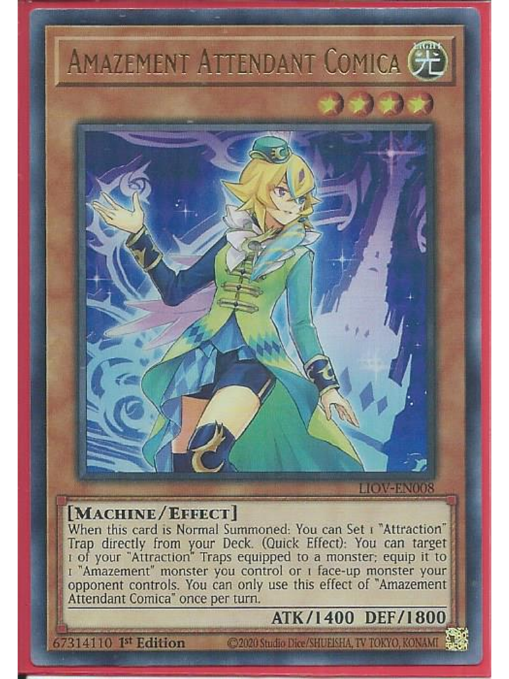 Amazement Attendant Comica - LIOV-EN008 - Ultra Rare 1st Edition 1