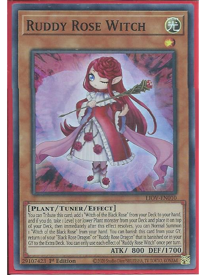 Ruddy Rose Witch - LIOV-EN010 - Super Rare 1st Edition 1