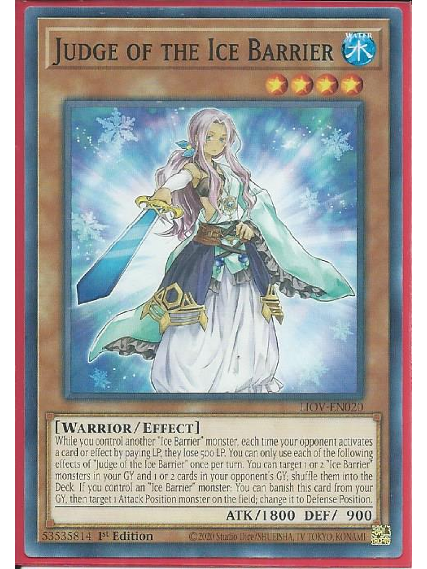 Judge of the Ice Barrier - LIOV-EN020 - Common 1st Edition 1