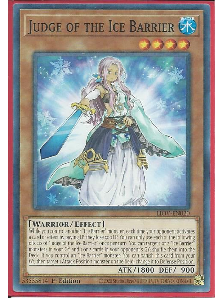 Judge of the Ice Barrier - LIOV-EN020 - Common 1st Edition 1