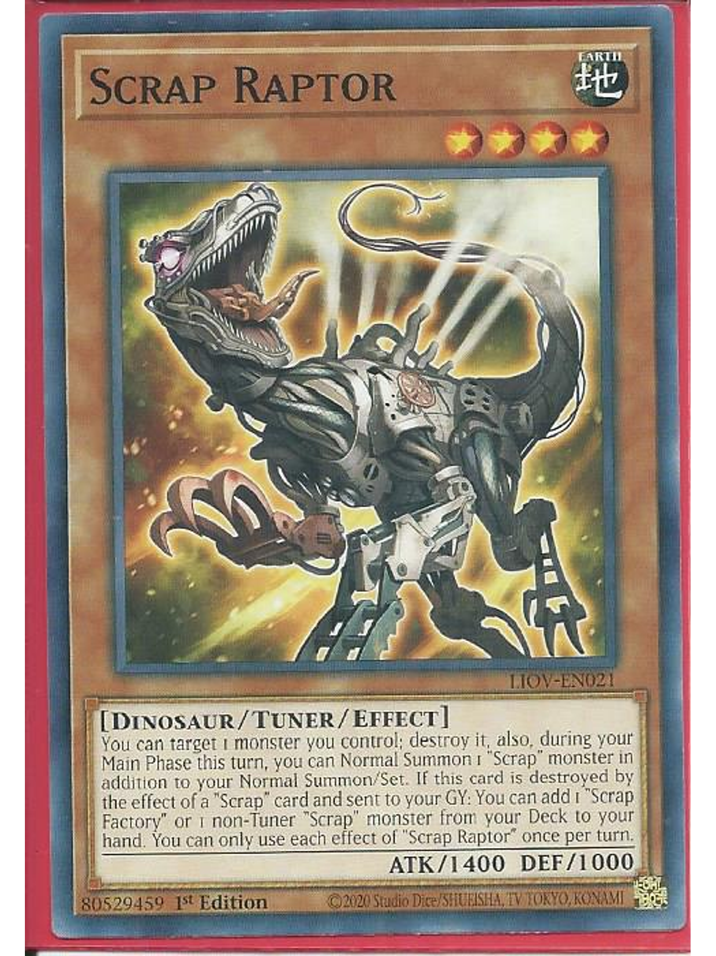 Scrap Raptor - LIOV-EN021 - Common 1st Edition 1