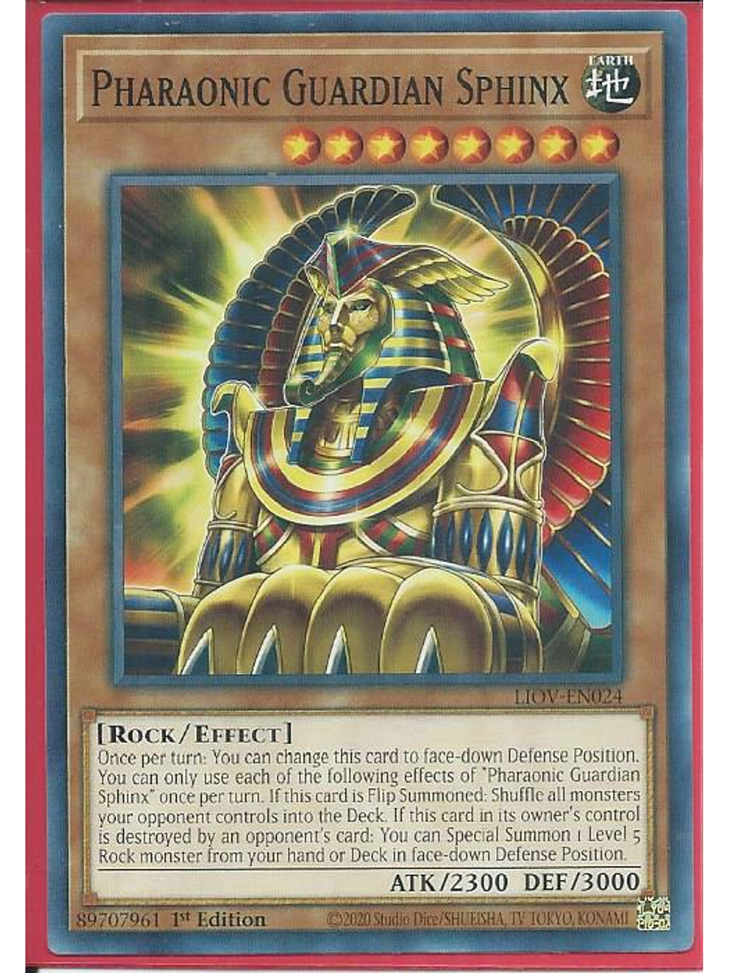 Pharaonic Guardian Sphinx - LIOV-EN024 - Common 1st Edition 1