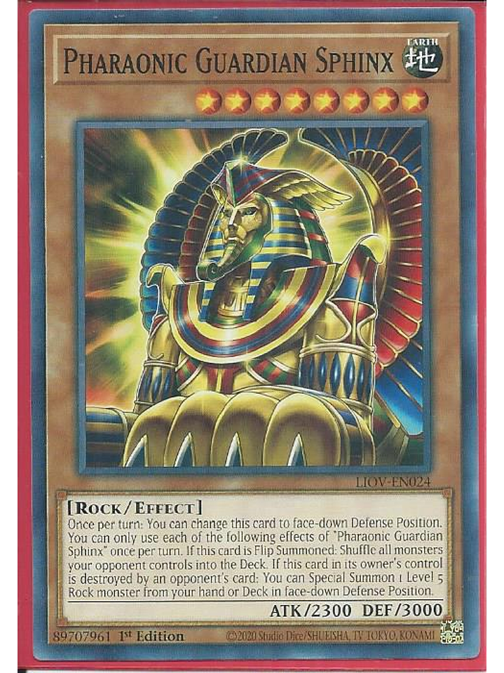 Pharaonic Guardian Sphinx - LIOV-EN024 - Common 1st Edition 1