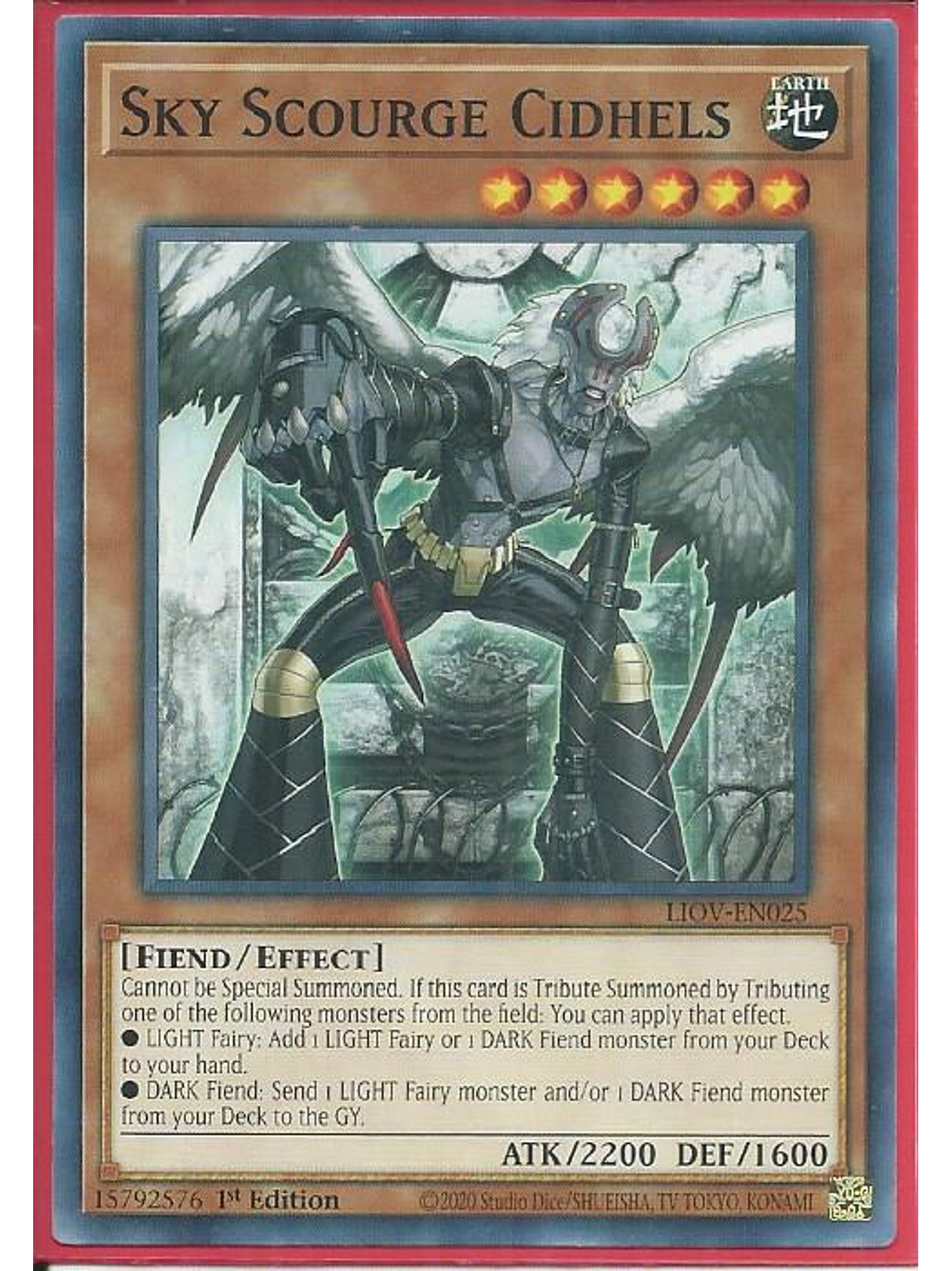 Sky Scourge Cidhels - LIOV-EN025 - Common 1st Edition 1