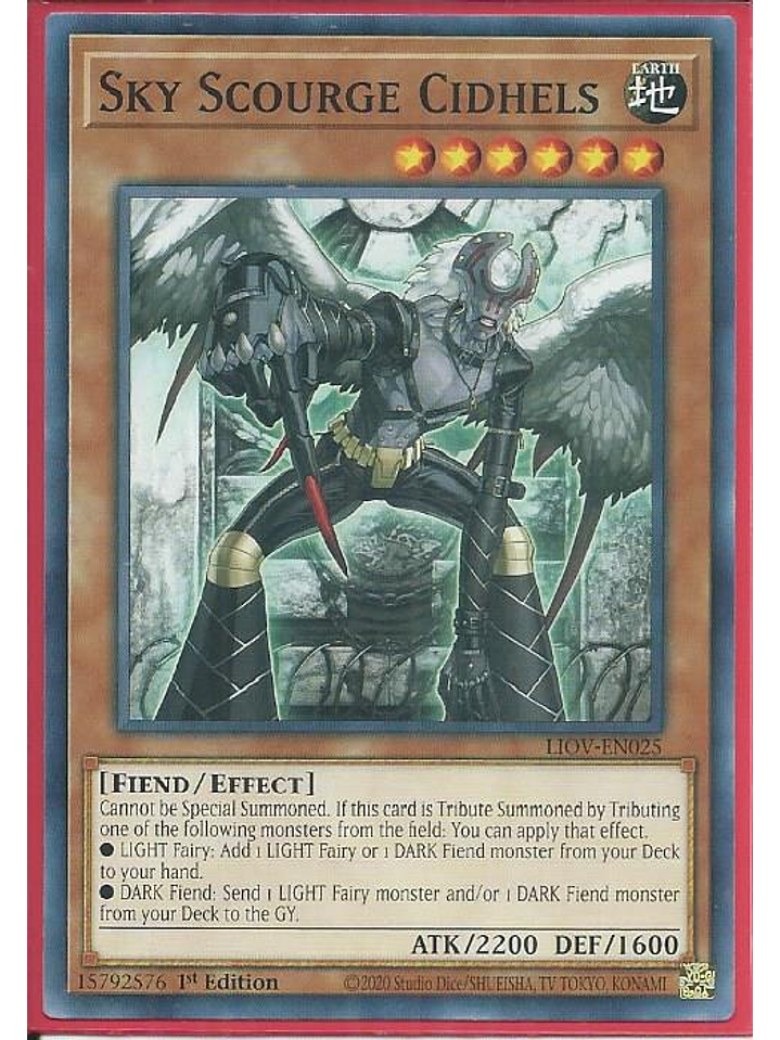 Sky Scourge Cidhels - LIOV-EN025 - Common 1st Edition 1