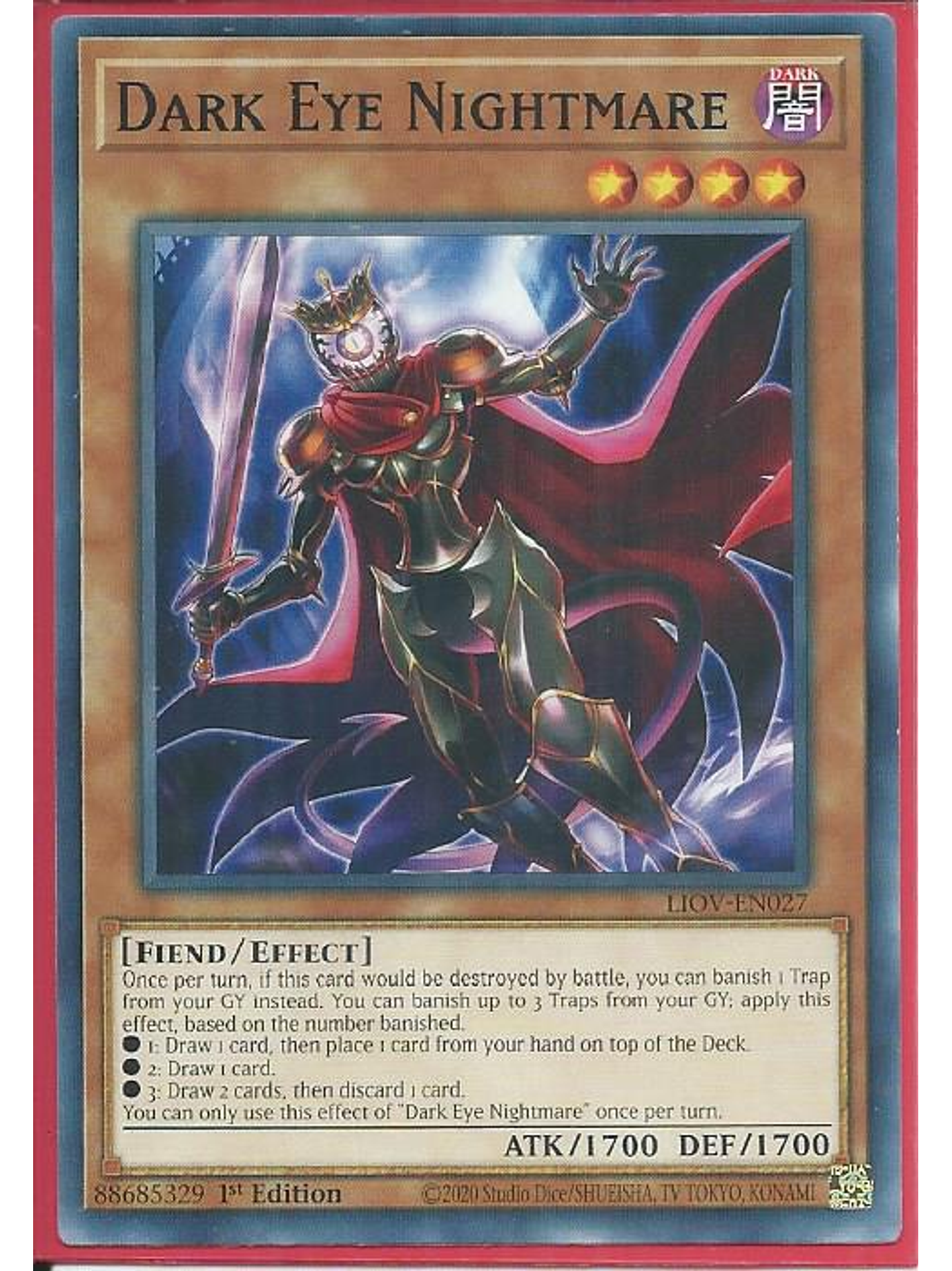 Dark Eye Nightmare - LIOV-EN027 - Common 1st Edition 1