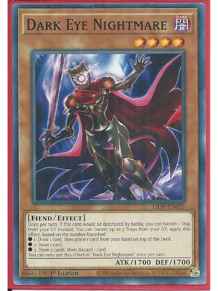 Dark Eye Nightmare - LIOV-EN027 - Common 1st Edition 1