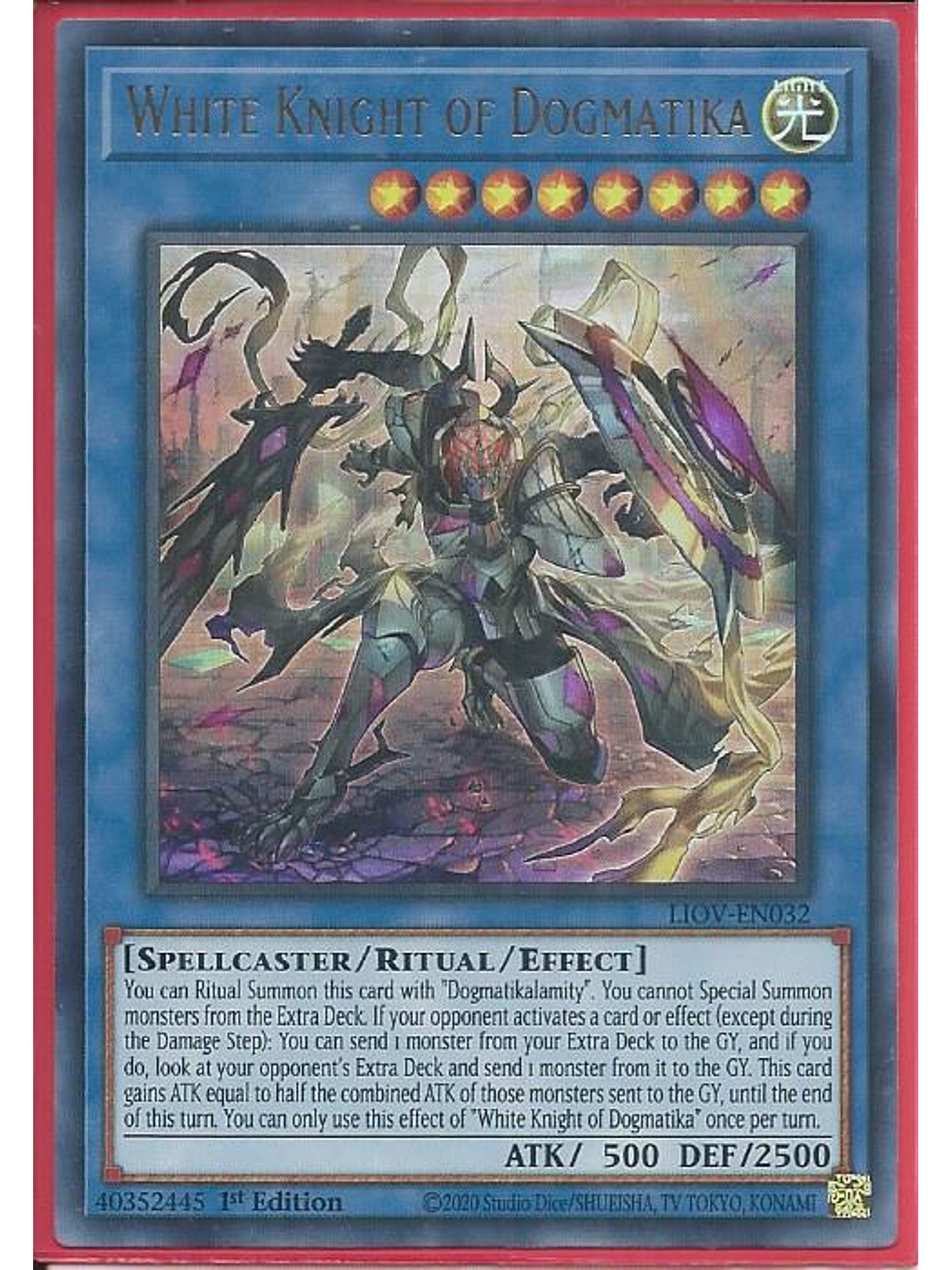White Knight of Dogmatika - LIOV-EN032 - Ultra Rare 1st Edition 1