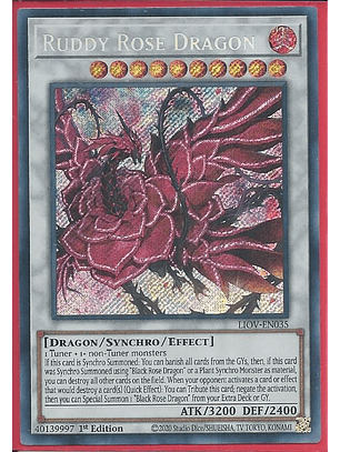 Ruddy Rose Dragon - LIOV-EN035 - Secret Rare 1st Edition