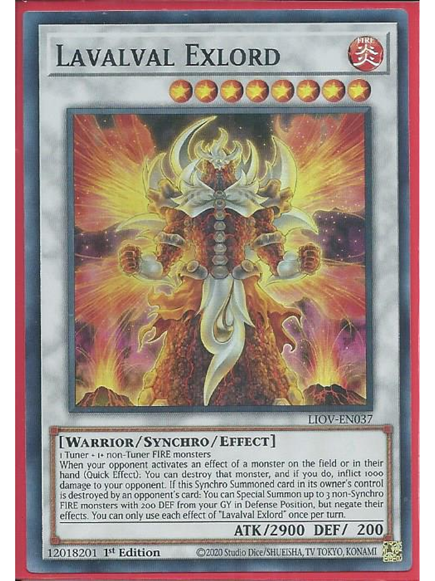 Lavalval Exlord - LIOV-EN037 - Super Rare 1st Edition 1