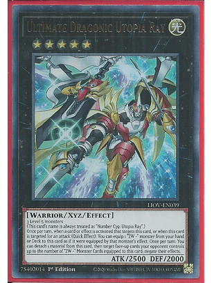 Ultimate Dragonic Utopia Ray - LIOV-EN039 - Ultra Rare 1st Edition