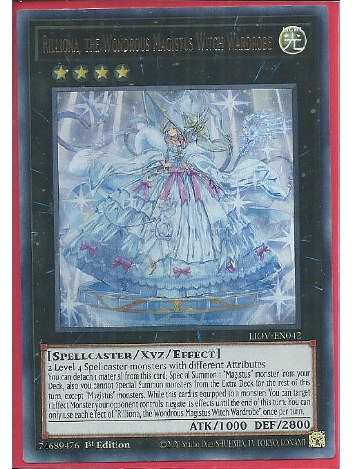Rilliona, the Wondrous Magistus Witch Wardrobe - LIOV-EN042 - Ultra Rare 1st Edition 1