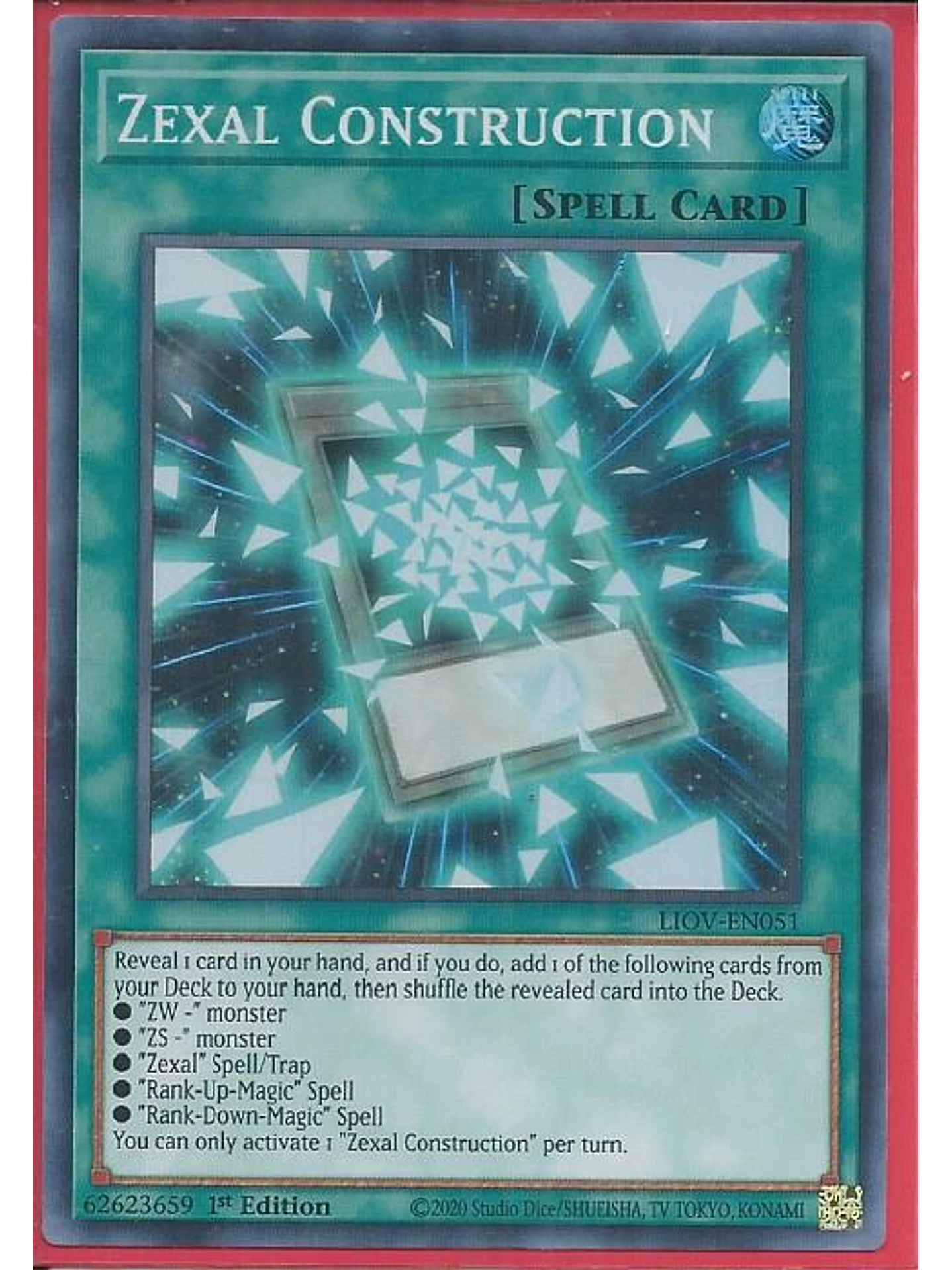Zexal Construction - LIOV-EN051 - Super Rare 1st Edition 1