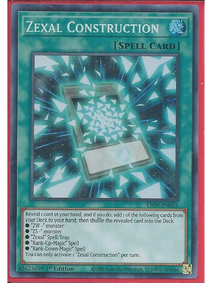 Zexal Construction - LIOV-EN051 - Super Rare 1st Edition 1