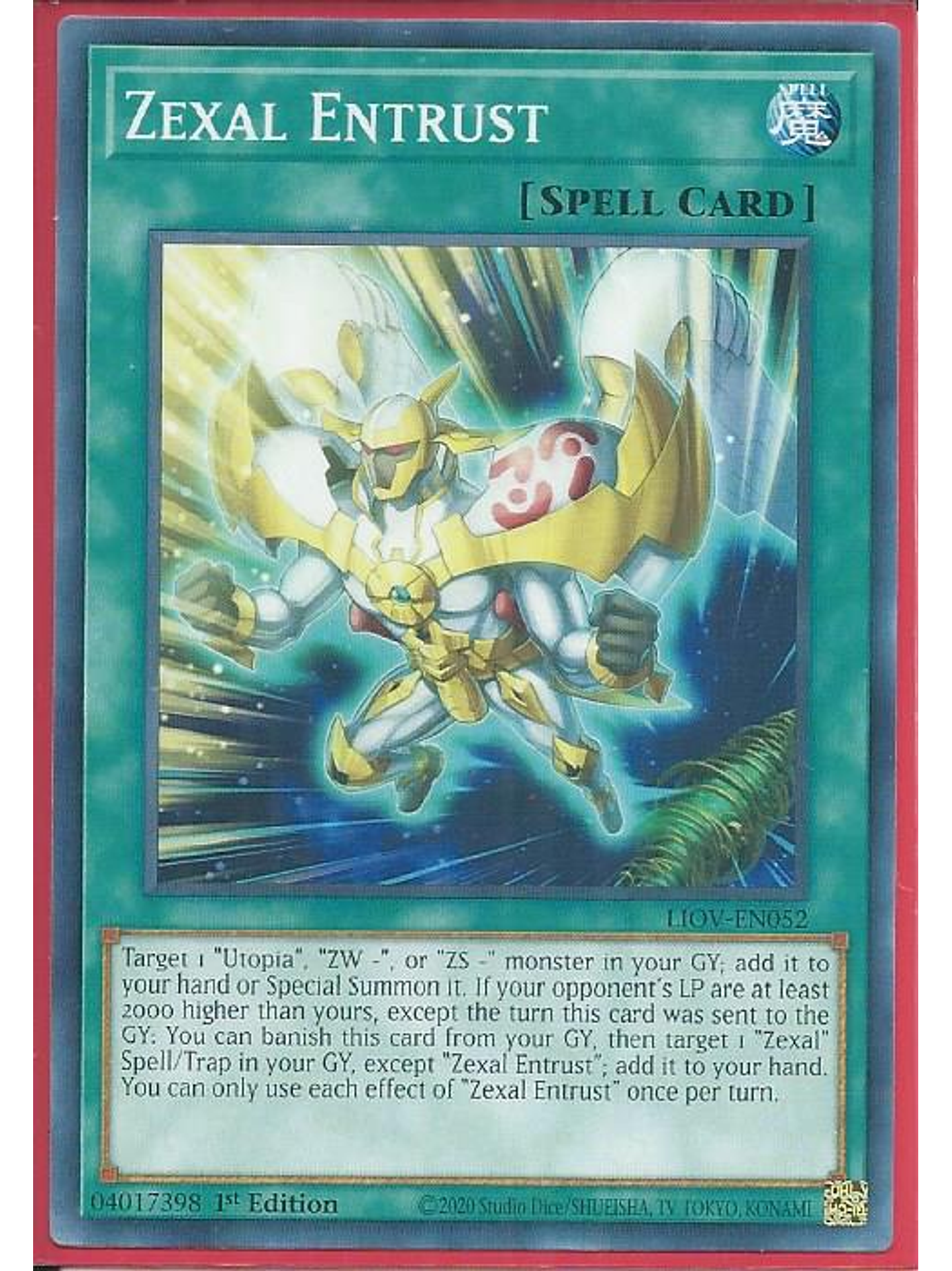 Zexal Entrust - LIOV-EN052 - Common 1st Edition 1