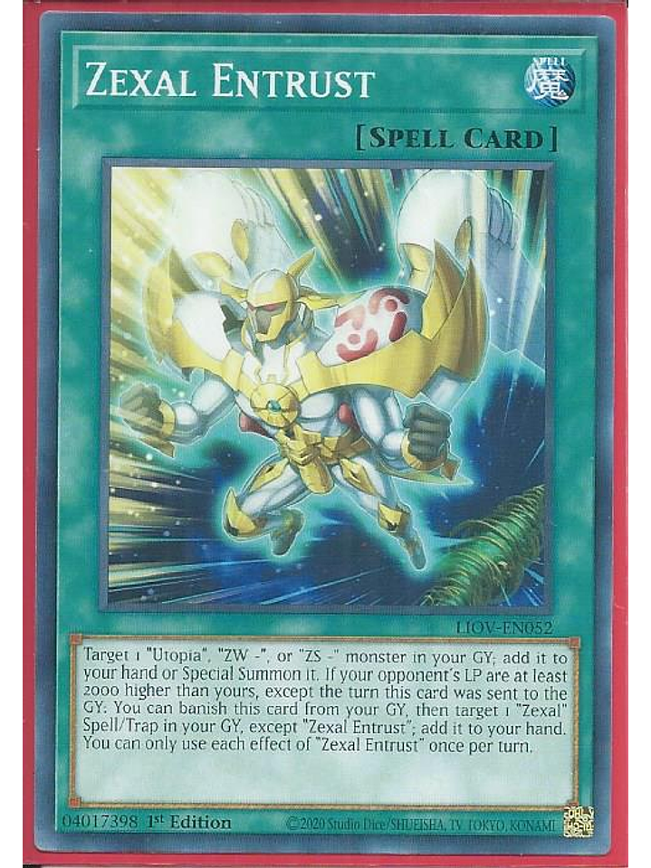Zexal Entrust - LIOV-EN052 - Common 1st Edition 1