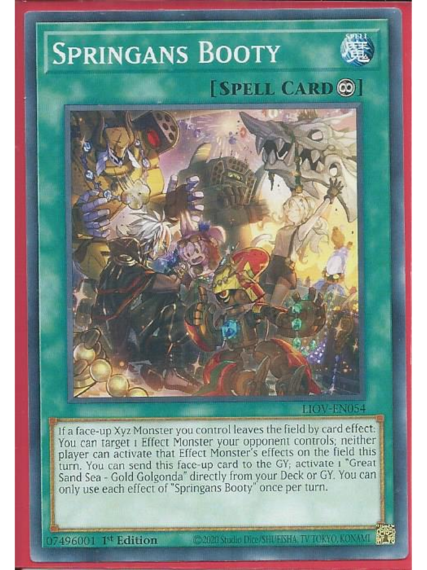 Springans Booty - LIOV-EN054 - Common 1st Edition 1