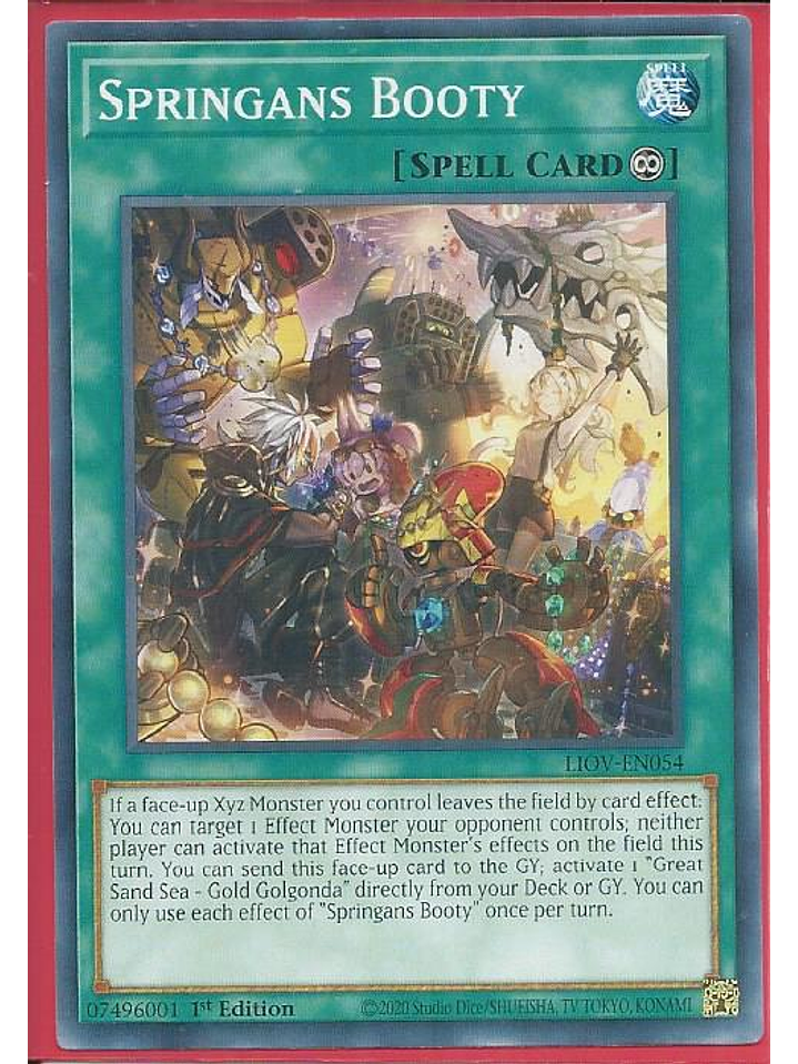 Springans Booty - LIOV-EN054 - Common 1st Edition 1