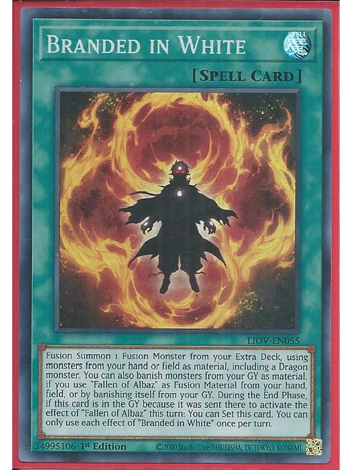 Branded in White - LIOV-EN055 - Super Rare 1st Edition 1