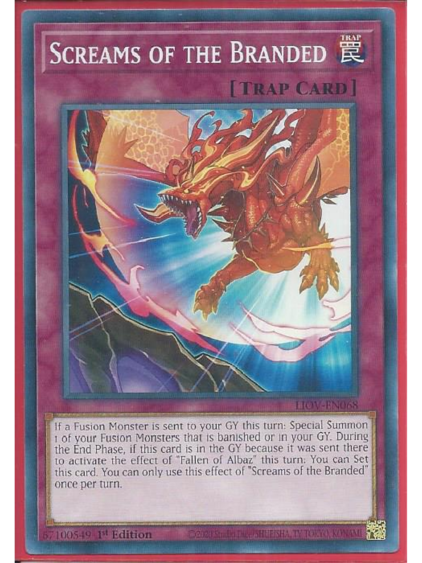 Screams of the Branded - LIOV-EN068 - Common 1st Edition 1