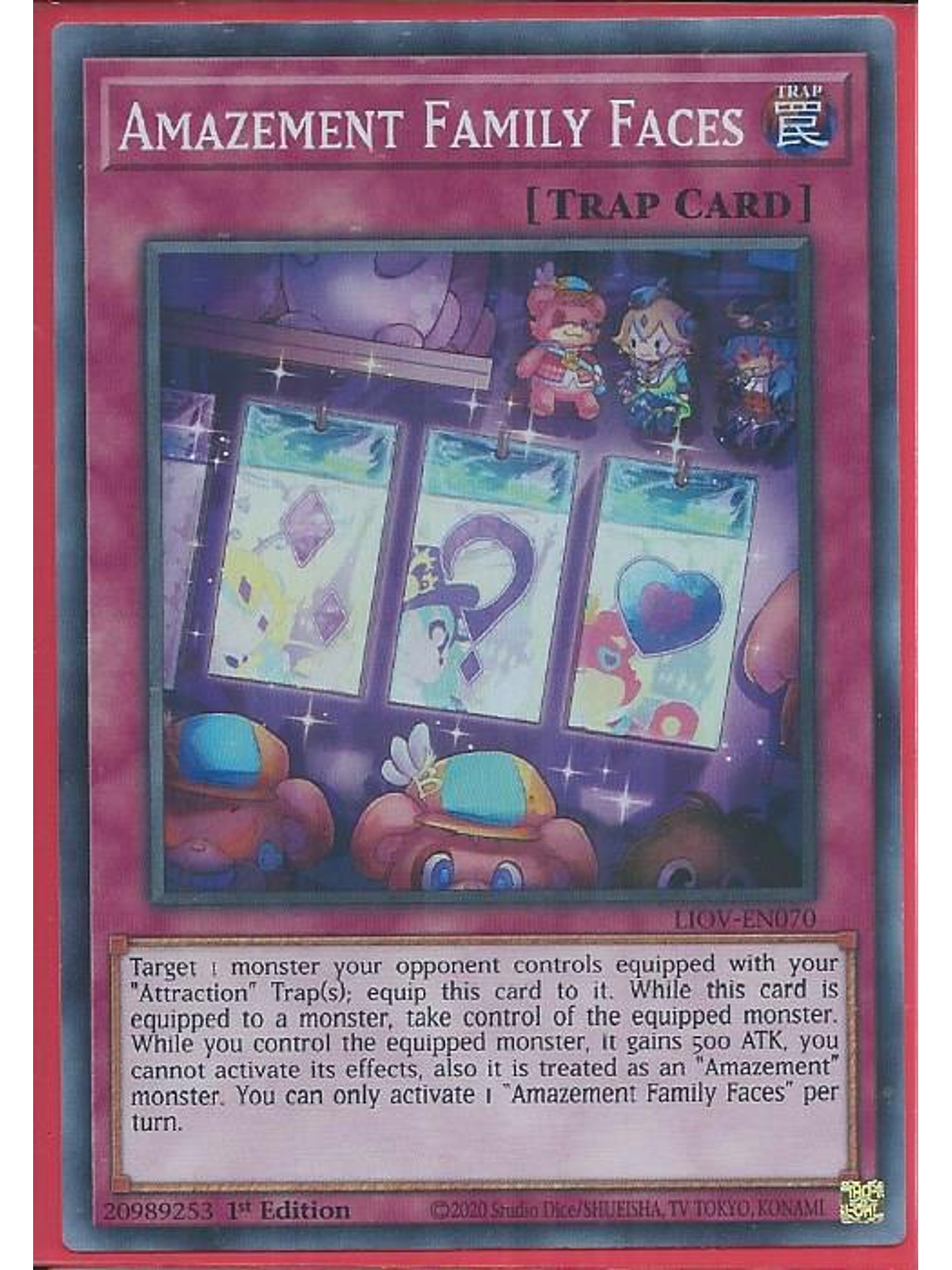 Amazement Family Faces - LIOV-EN070 - Super Rare 1st Edition 1