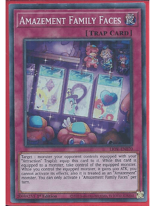 Amazement Family Faces - LIOV-EN070 - Super Rare 1st Edition
