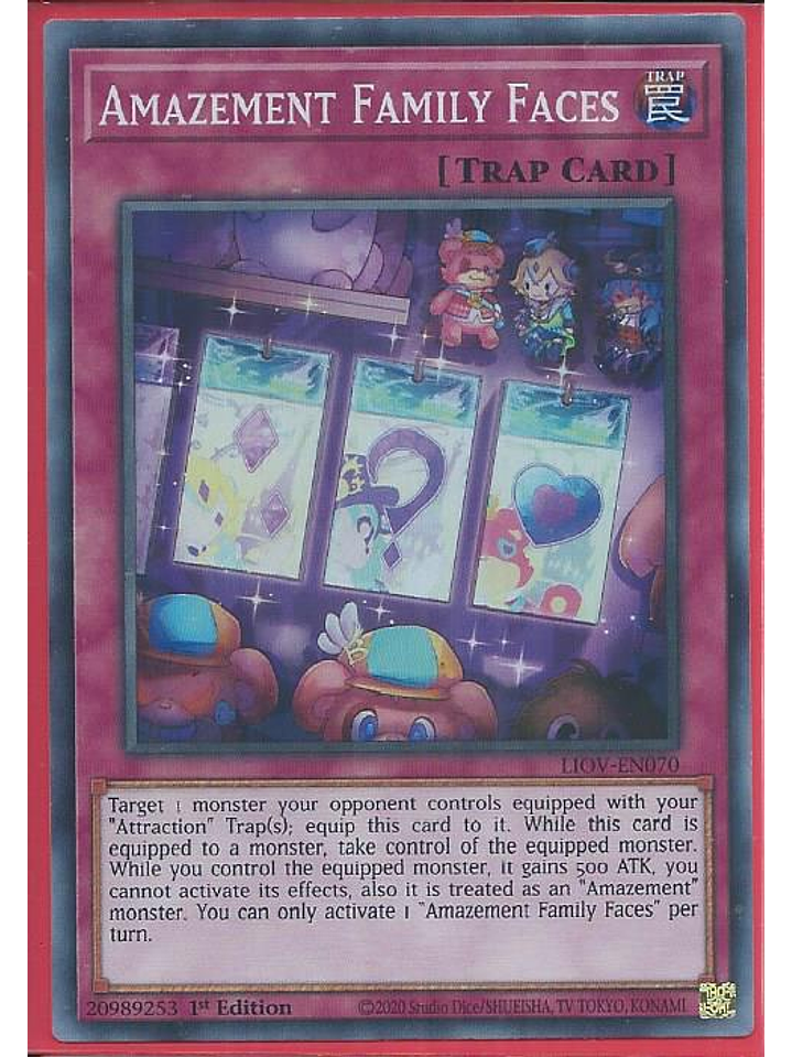 Amazement Family Faces - LIOV-EN070 - Super Rare 1st Edition 1