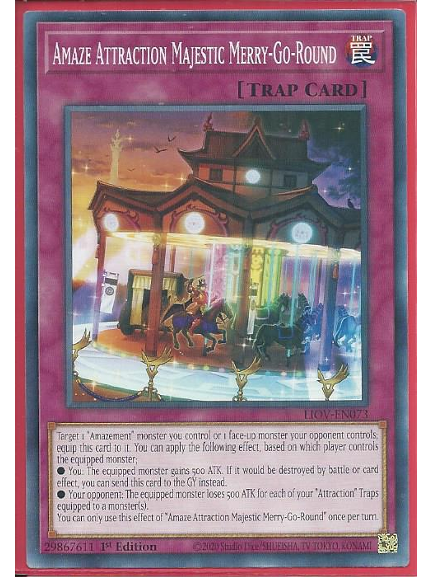 Amaze Attraction Majestic Merry-Go-Round - LIOV-EN073 - Common 1st Edition 1