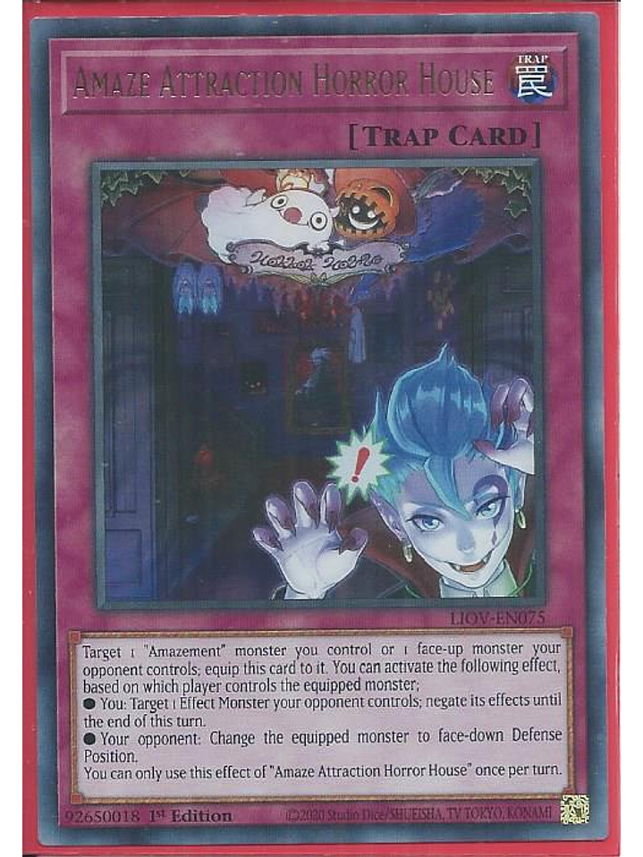 Amaze Attraction Horror House - LIOV-EN075 - Ultra Rare 1st Edition 1