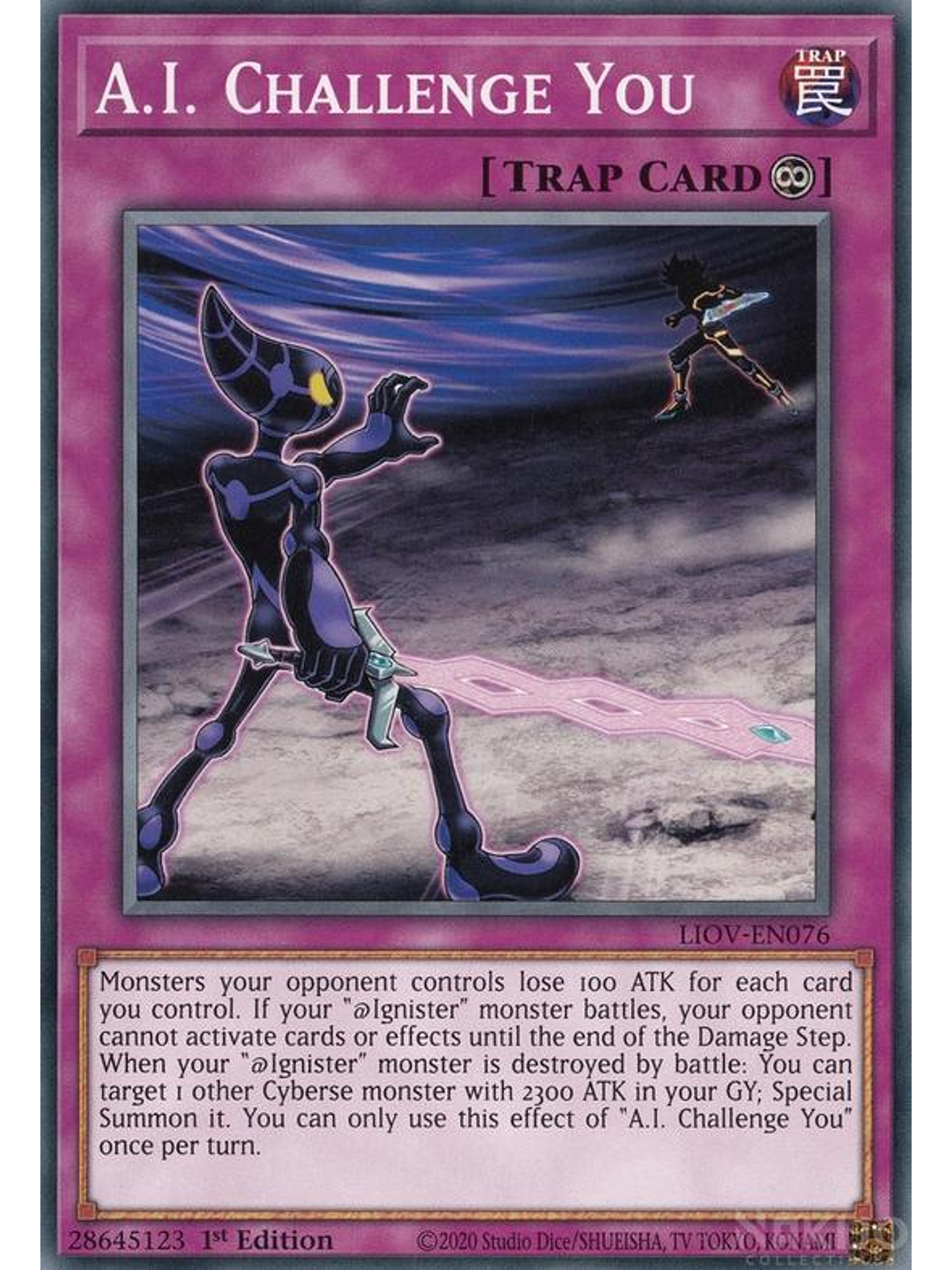 A.I. Challenge You - LIOV-EN076 - Common 1st Edition 1