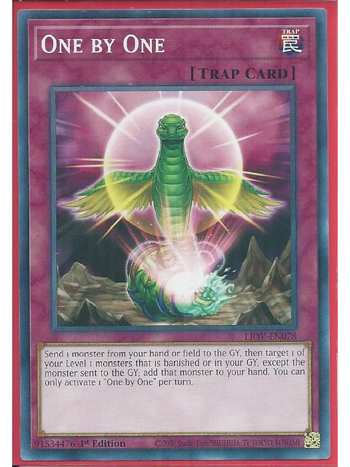 One by One - LIOV-EN078 - Common 1st Edition 1