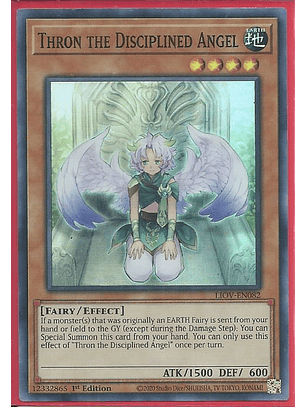 Thron the Disciplined Angel - LIOV-EN082 - Super Rare 1st Edition