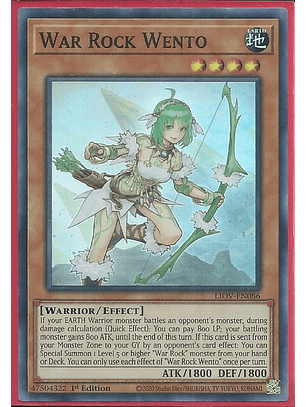 War Rock Wento - LIOV-EN086 - Super Rare 1st Edition