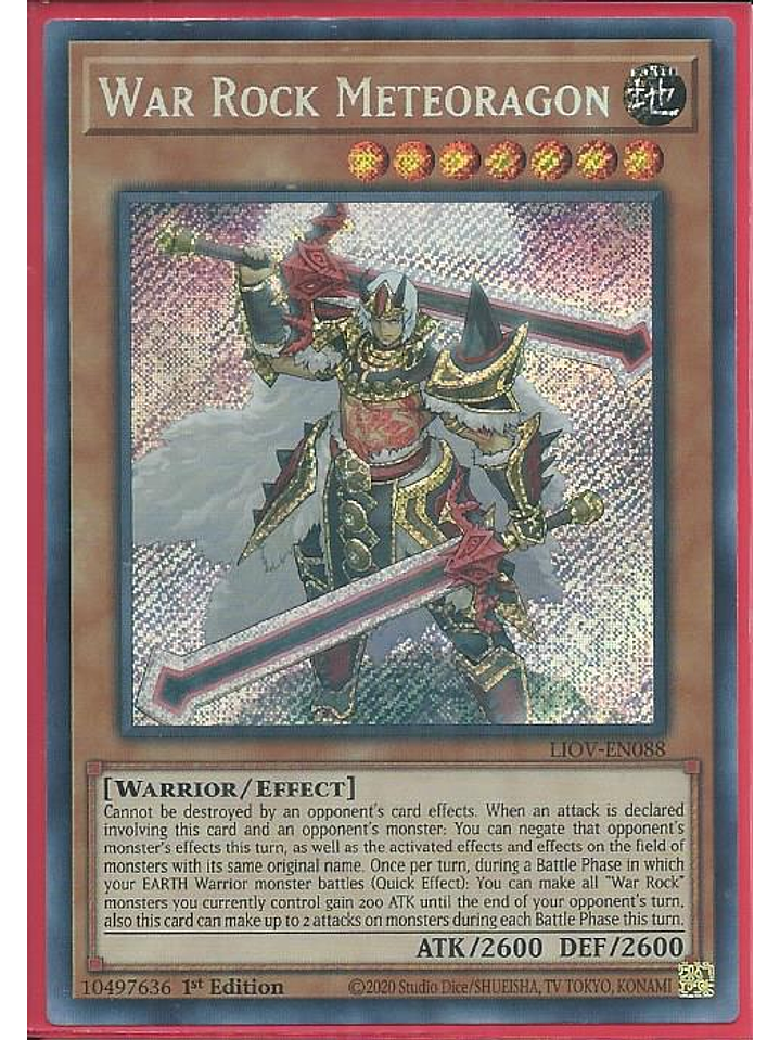 War Rock Meteoragon - LIOV-EN088 - Secret Rare 1st Edition 1
