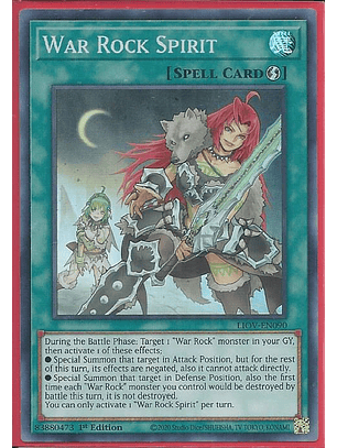 War Rock Spirit - LIOV-EN090 - Super Rare 1st Edition