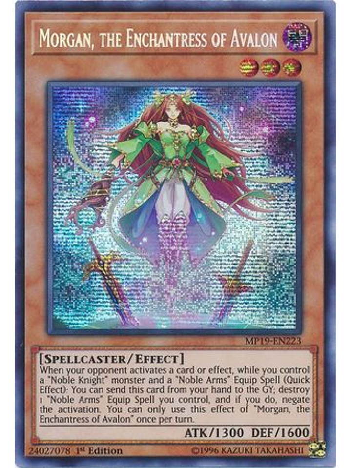 Morgan, the Enchantress of Avalon - MP19-EN223 -Prismatic Secret Rare Unlimited 1