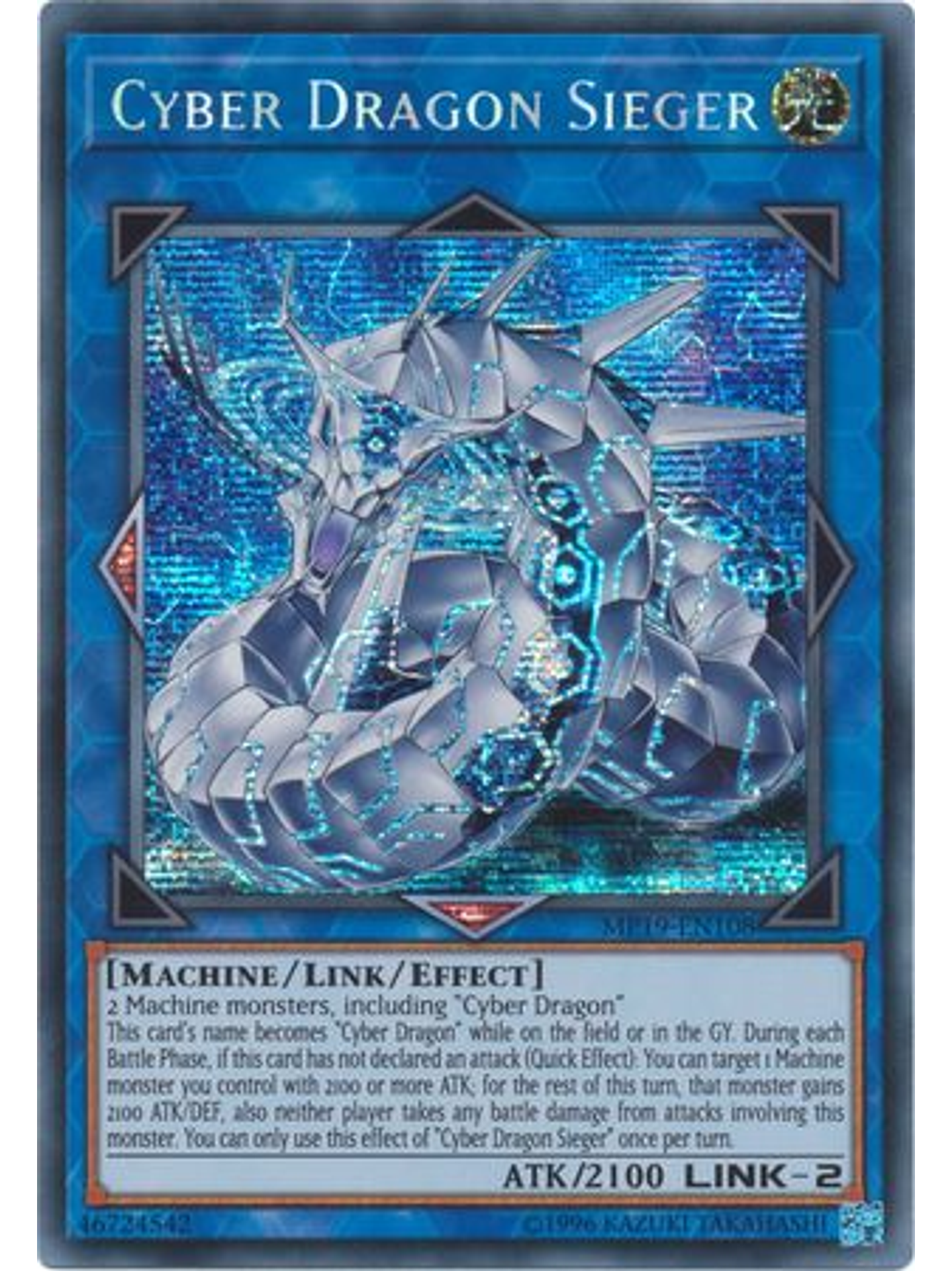 Cyber Dragon Sieger - MP19-EN108 - Prismatic Secret Rare Unlimited 1