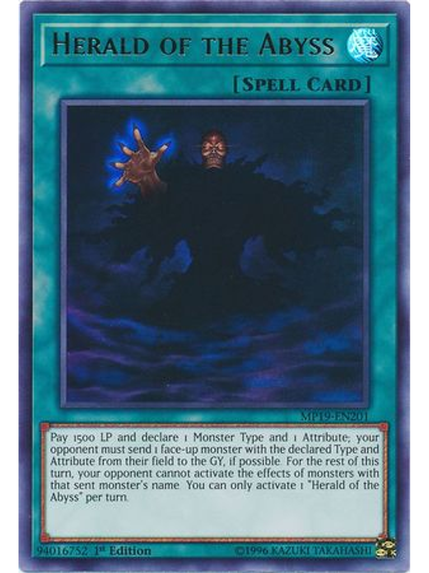 Herald of the Abyss - MP19-EN201 - Ultra Rare Unlimited 1