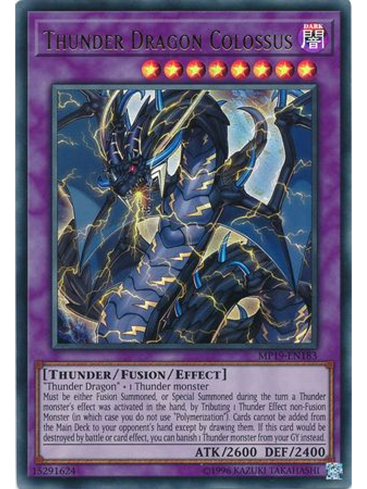 Thunder Dragon Colossus - MP19-EN183 - Ultra Rare Unlimited 1